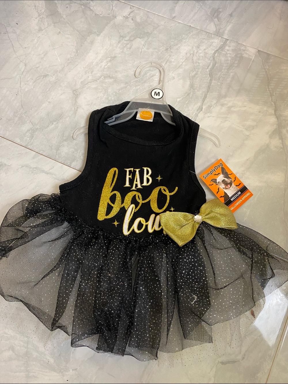 Simply Wag “ Fab Boo Lous”Halloween Puppy / Dog Costume  Medium  NWT